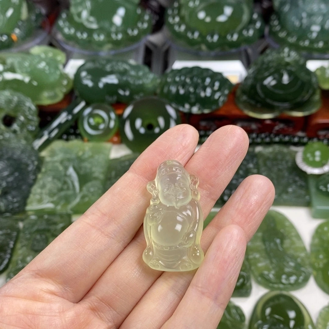 岫玉未镶嵌挂件挂件