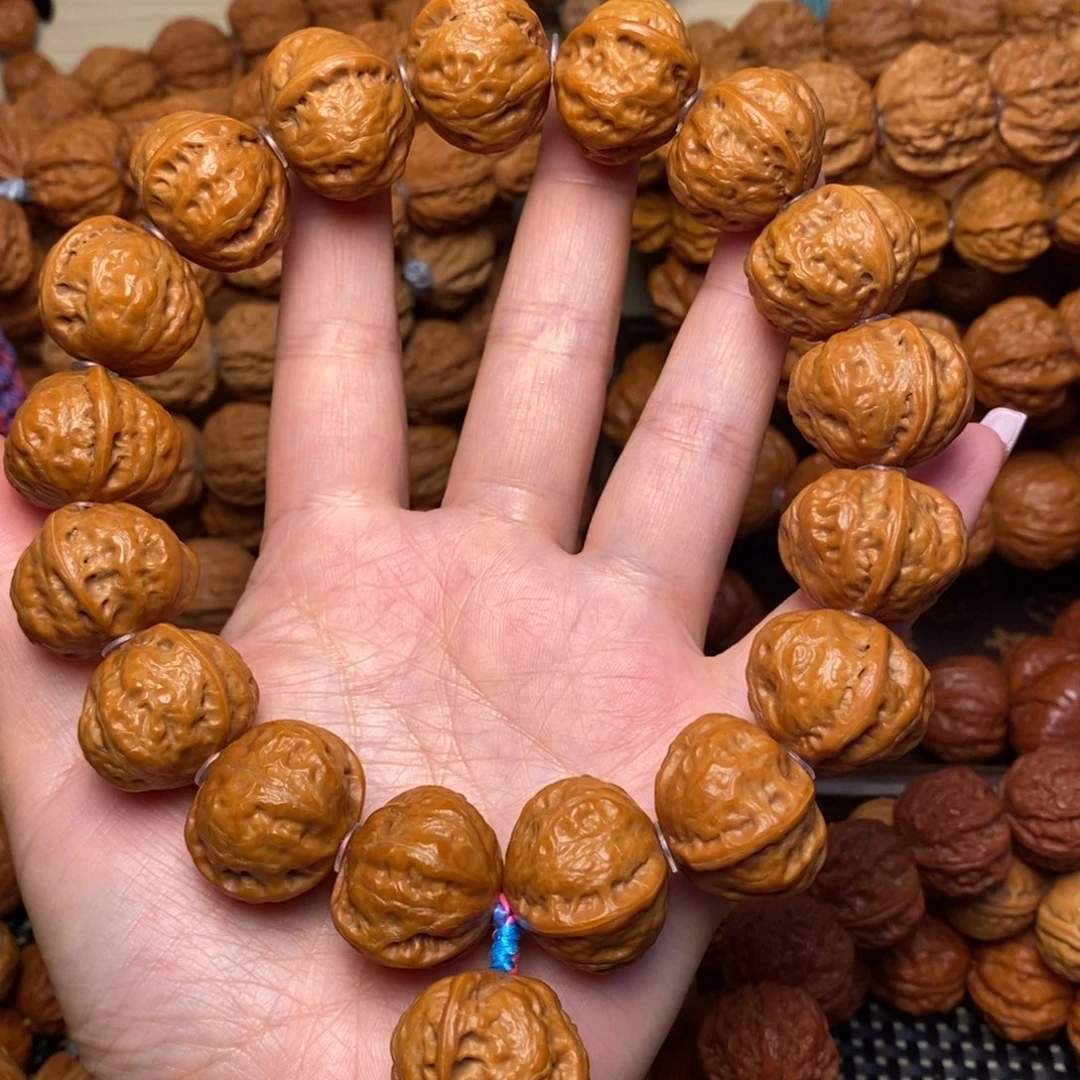 文玩核桃手串无***轮官帽元宝手持