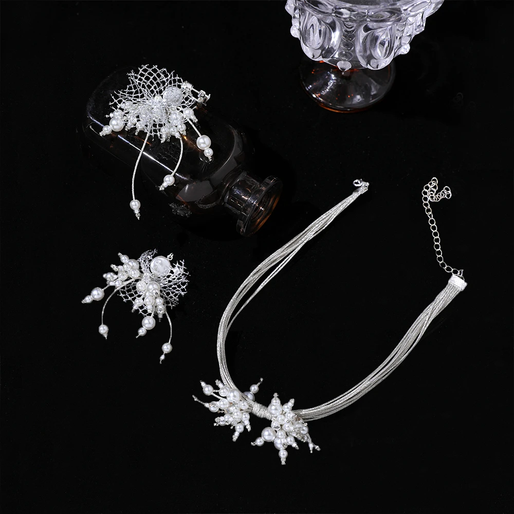 BH6732喜看优选手工珠串新娘韩式新娘头饰套装