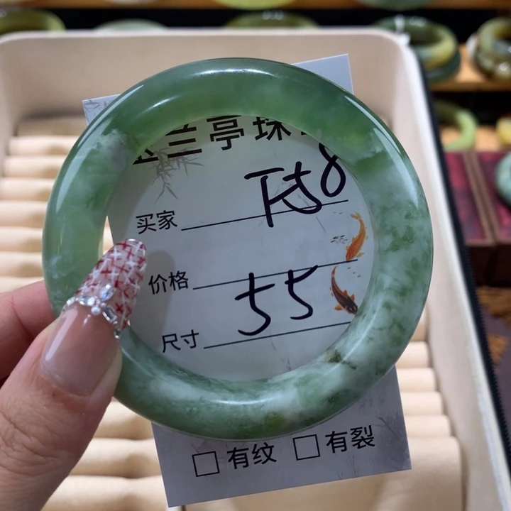 未镶嵌蛇纹石玉手镯