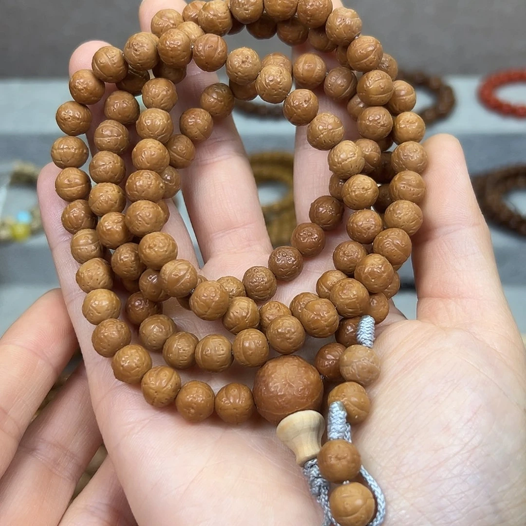 猴头核桃吊坠9.2雕刻凤眼