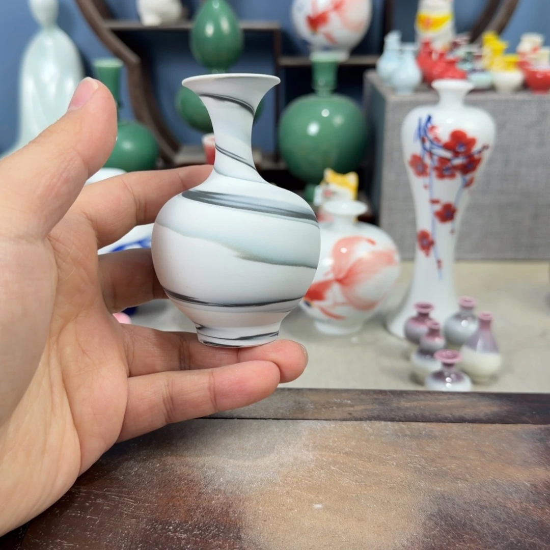 陶瓷手工小花器摆件