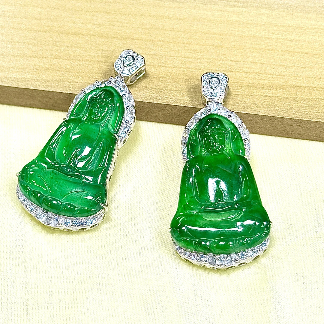 【CH】翡翠素衣观音吊坠（多样性发其一）