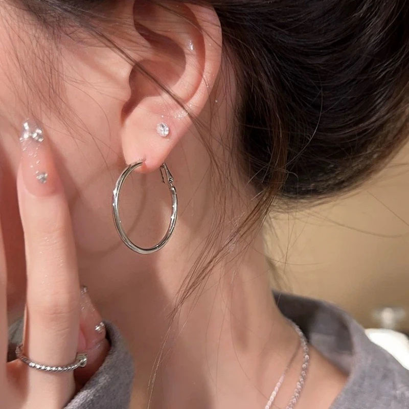 合金无非金属耳饰 欧美风爱心小众时尚个性耳饰