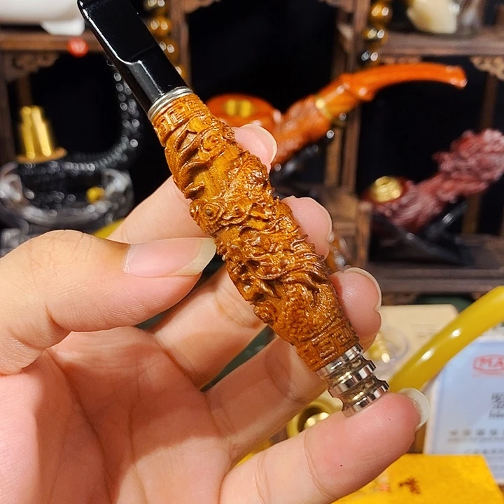 高端定制金丝楠烟嘴