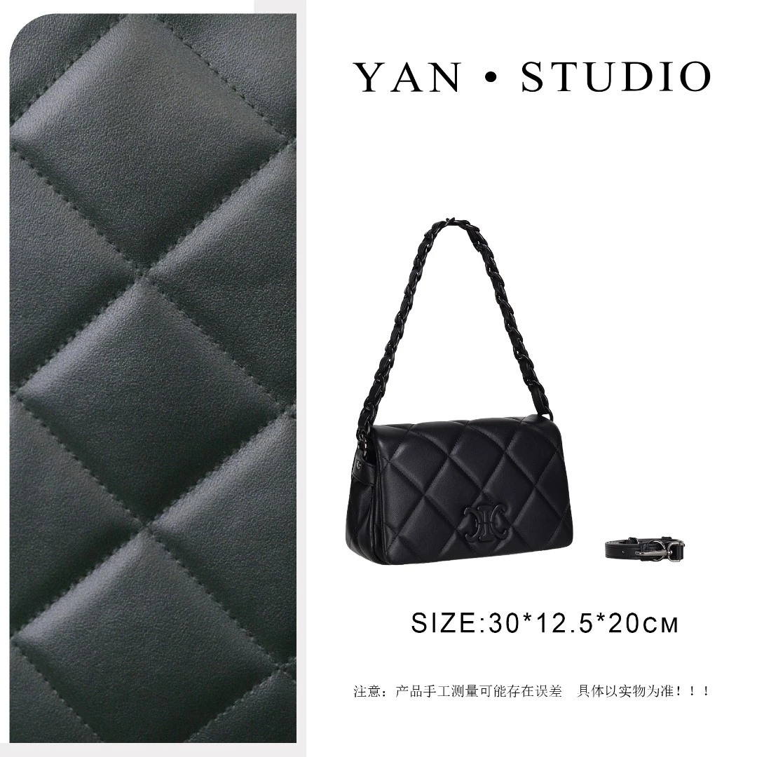 大号【艳姐甄选】GQ-8950-黑色 轻奢包包潮流美式度假风