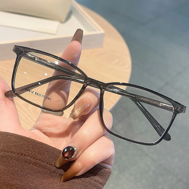 2025新款眼镜简约百搭男女款方框大气眼镜架显白显瘦遮脸可配近视