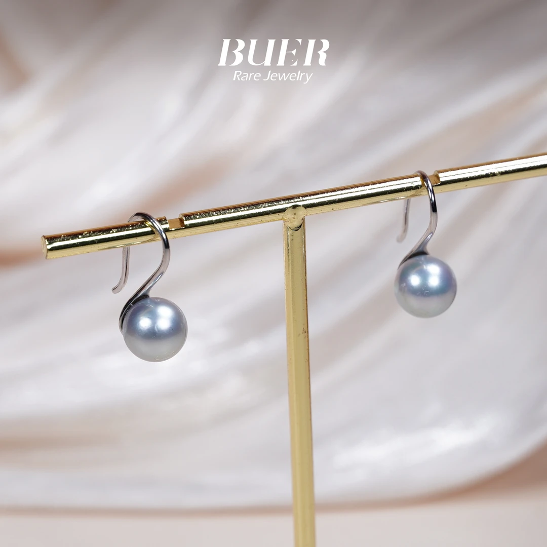 【不二】海水珍珠银高跟鞋耳钩