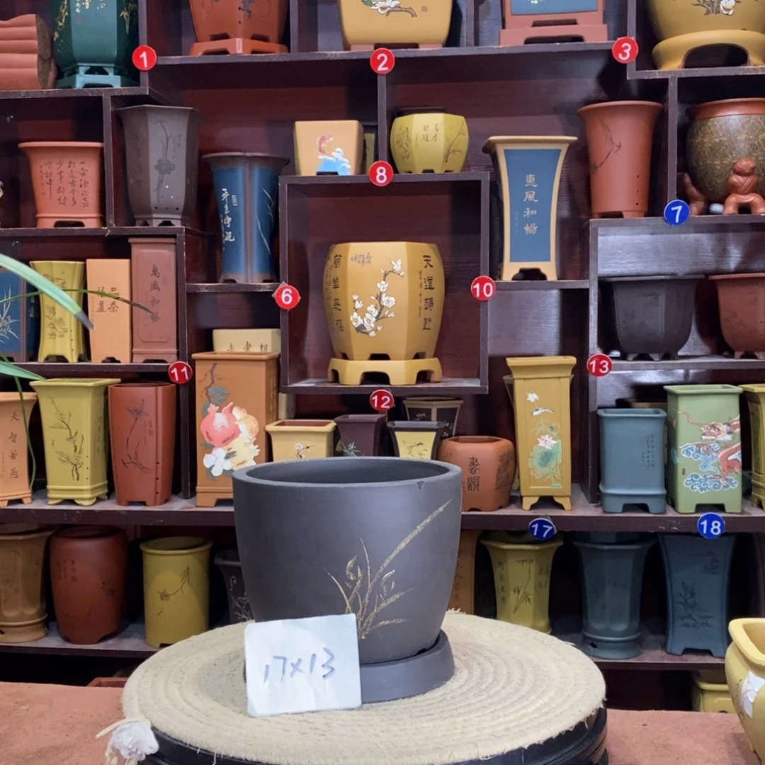 紫砂艺术紫砂花盆