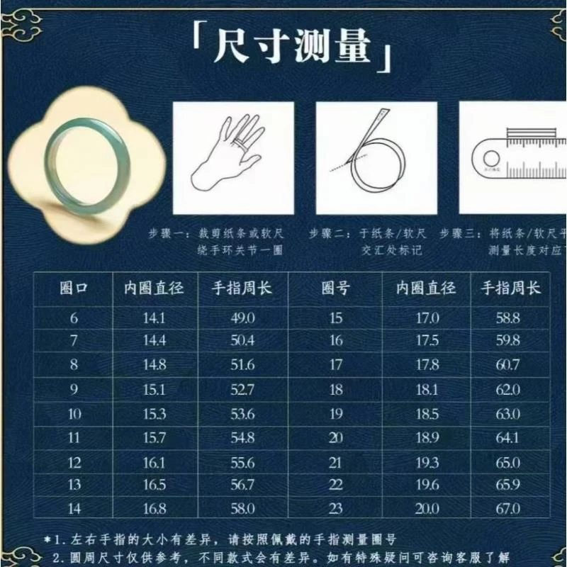 【勿拍】戒圈圈口测量图勿拍！！