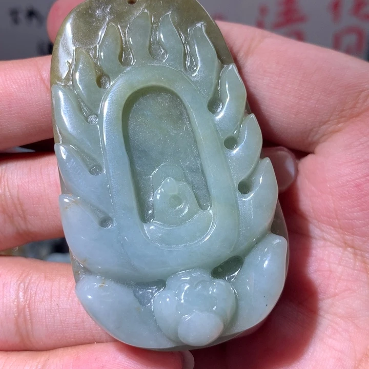 翡翠未镶嵌颈饰保真天然a货翡翠