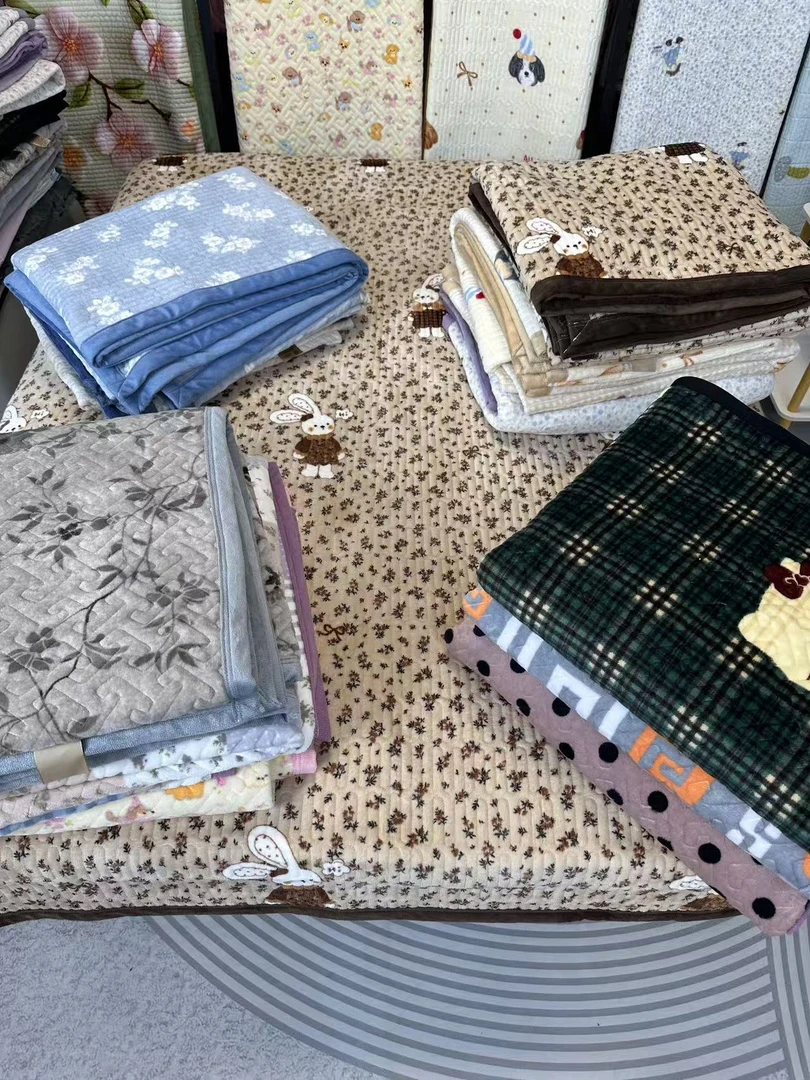 枕套加厚保暖牛奶绒宝宝绒新款双面绗缝机洗夹棉