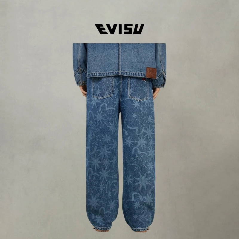 福神EVISU X GDC2025秋新品满地洗水牛仔裤2EAGDM5JE6433RXDN