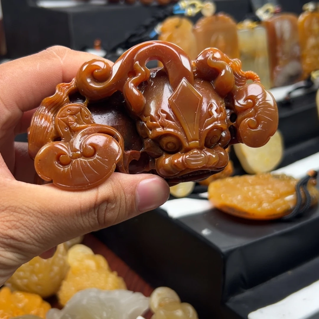 石英质玉（黄龙玉）未镶嵌多样性发货，发其一