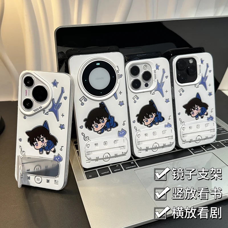 GGBond音乐兰新镜面支架适用苹果16元气手机壳华为P70vivoppo小米