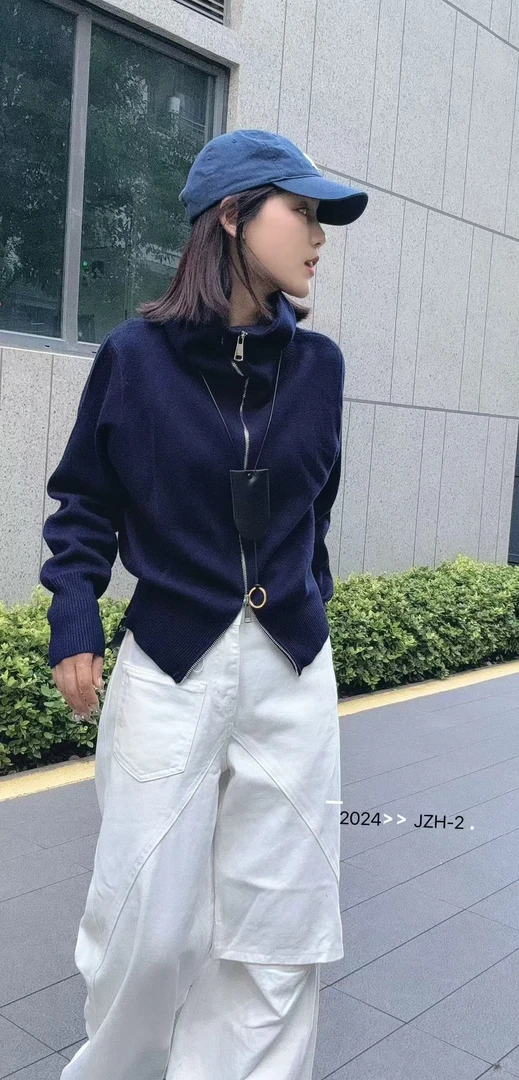 6167-116523  时尚休闲百搭针织开衫帽衫