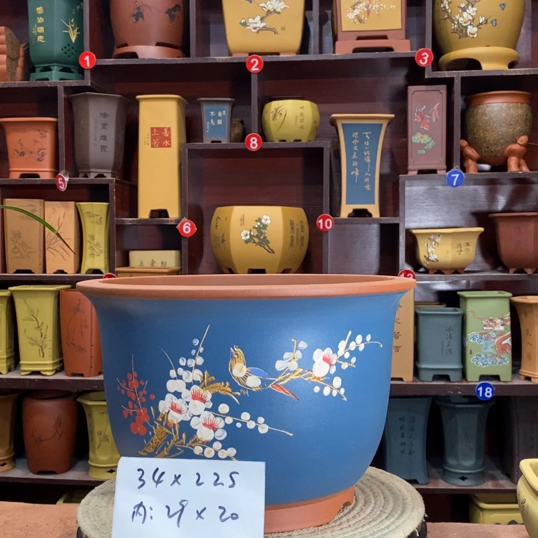 紫砂艺术紫砂花盆