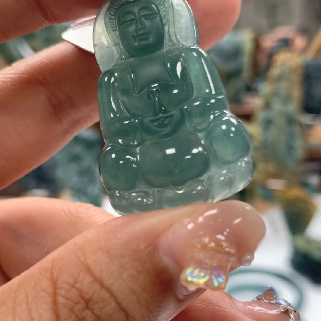 颈饰未镶嵌翡翠天然翡翠