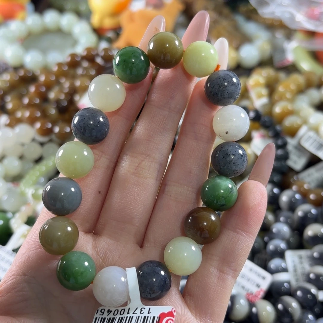 和田玉未镶嵌手链122