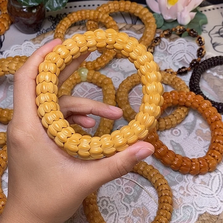 猴头核桃吊坠莲花15加