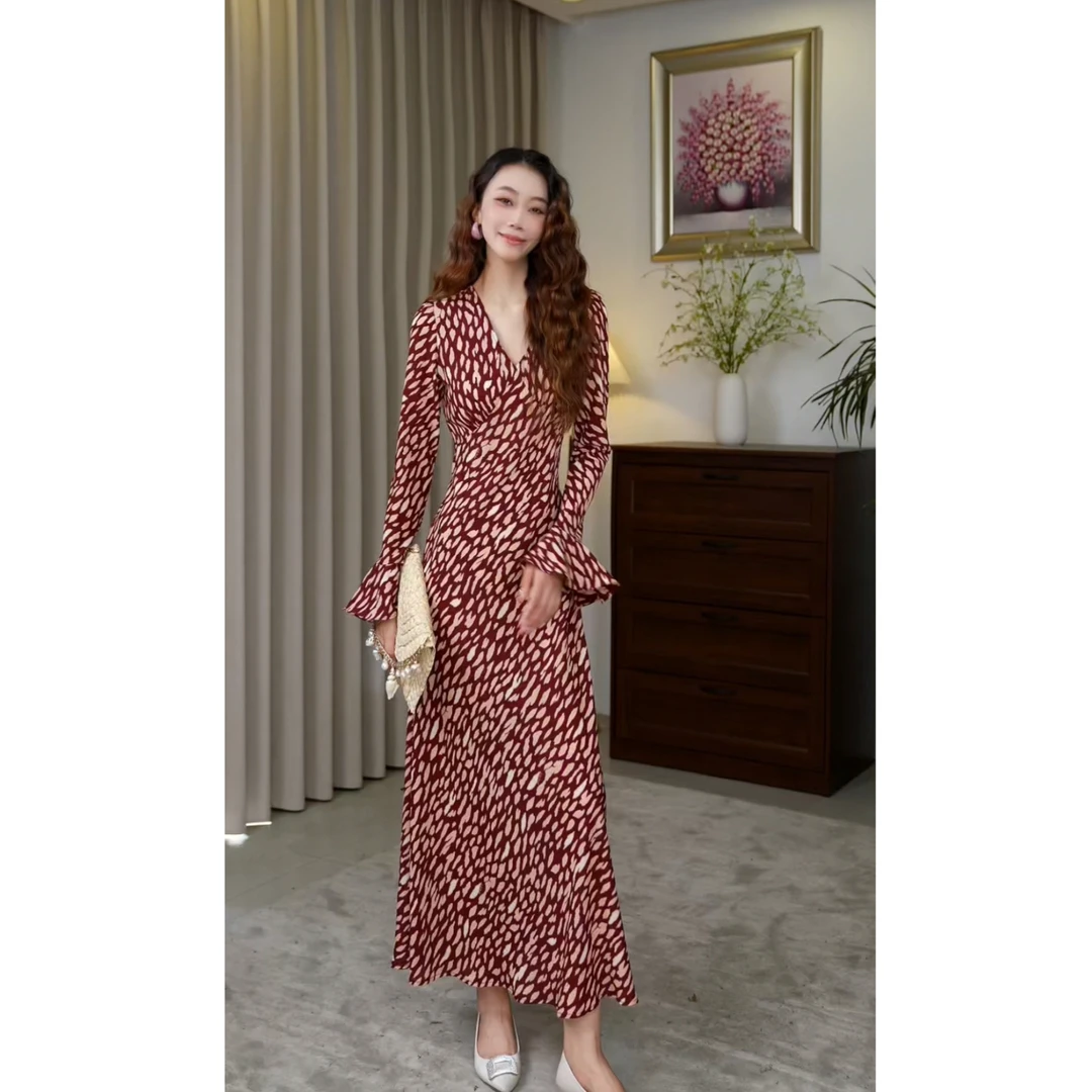 Hangsixiang.小爽【泡沫】初秋显瘦法式连衣裙070