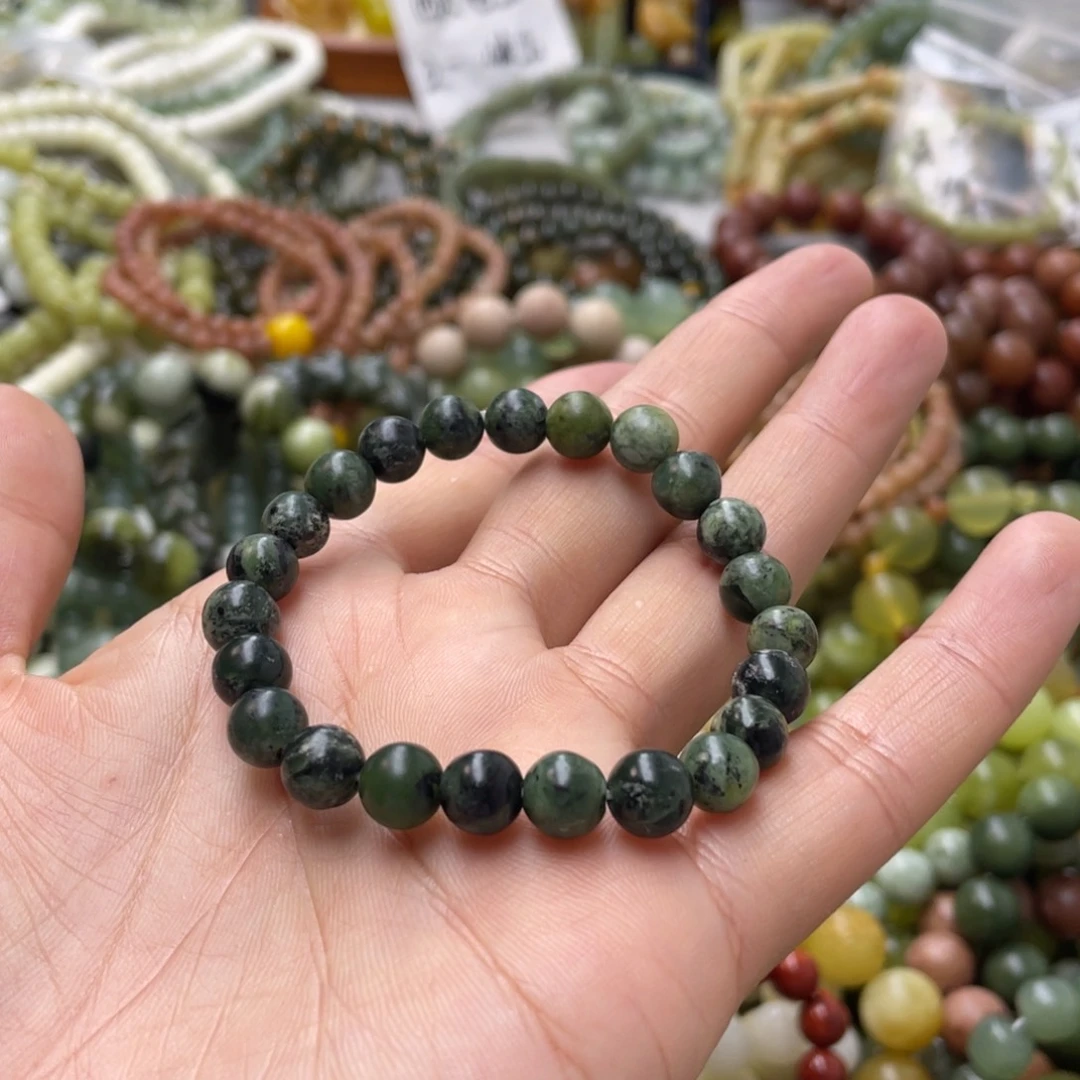 蛇纹石玉手链未镶嵌