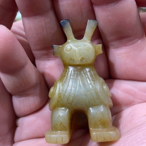 和田玉未镶嵌挂件