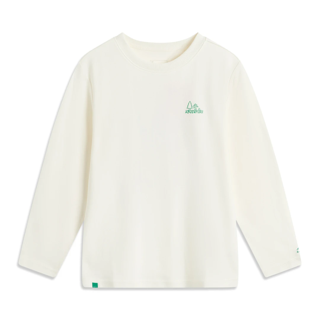 【秋季新品】李宁男大童户外系列长袖舒适百搭休闲文化衫YHSV003