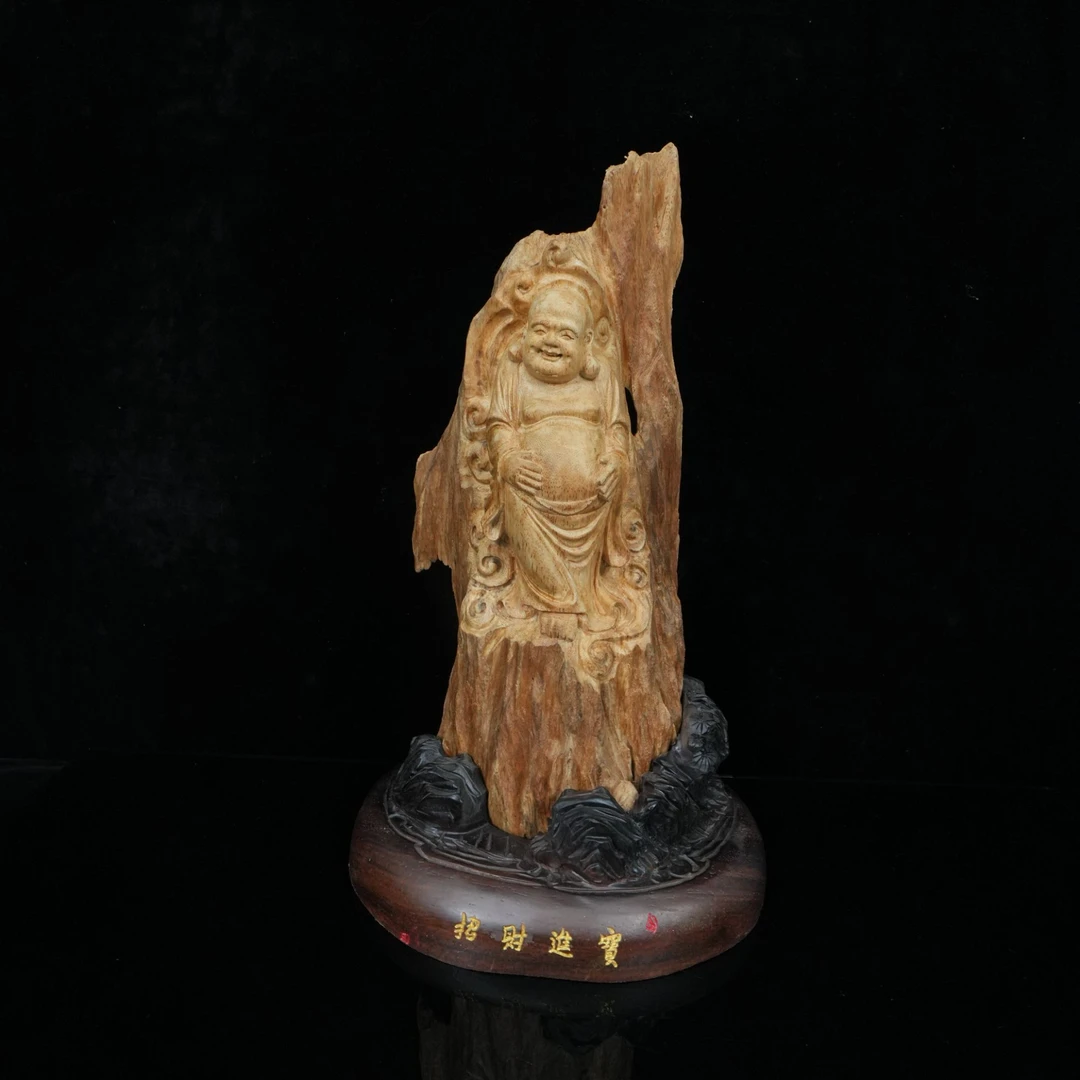 7263 加里曼丹高山料沉香/弥勒佛 20.3x14.6x33cm 净323.5g