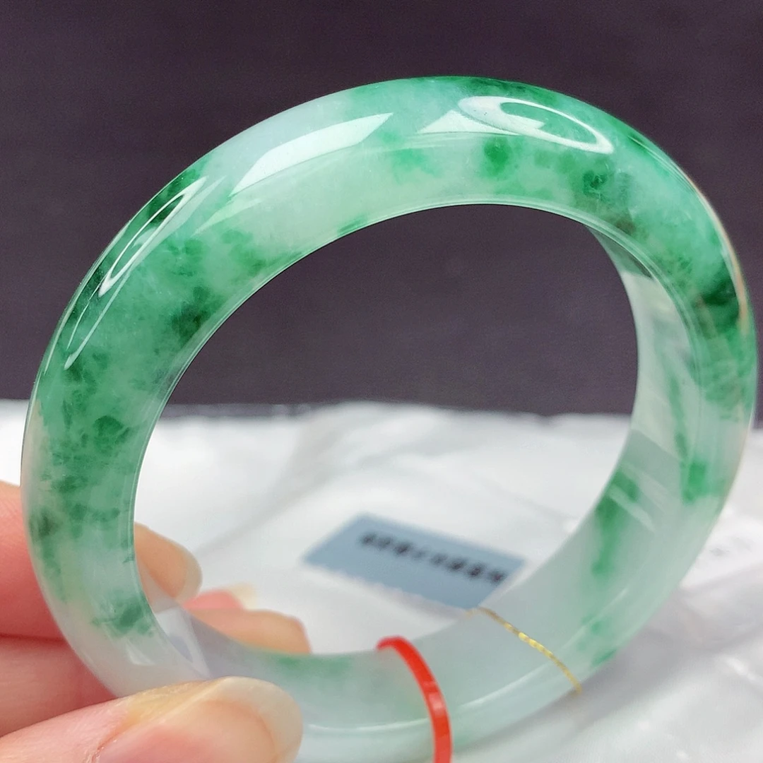 翡翠未镶嵌手镯56圈979