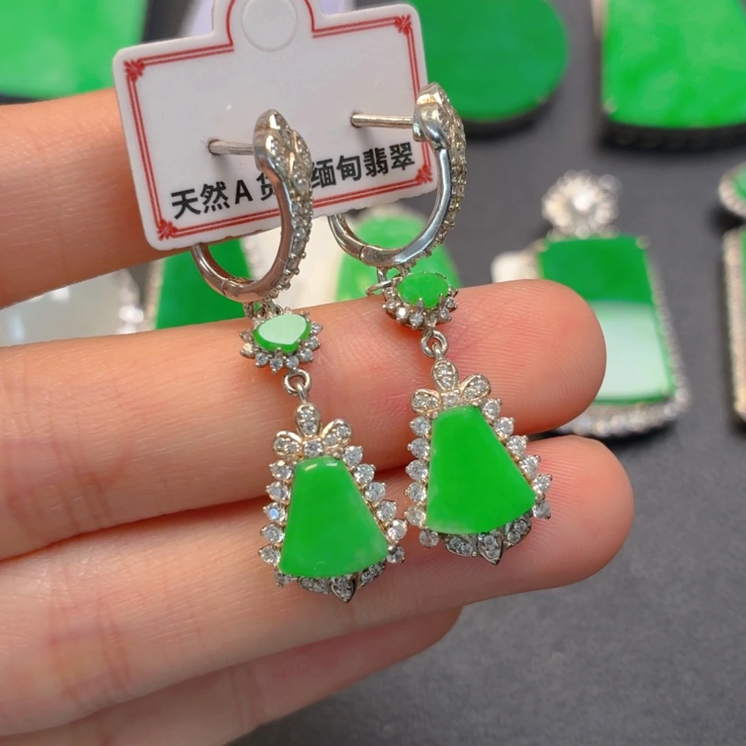 翡翠银S925镶嵌颈饰
