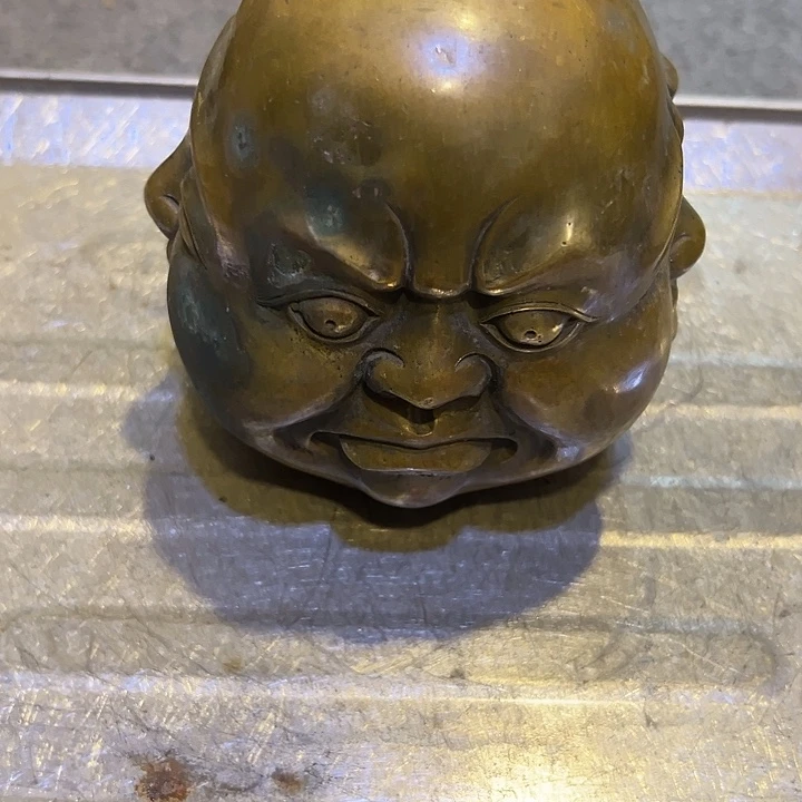 q***。黄铜摆件，文房工艺品摆件