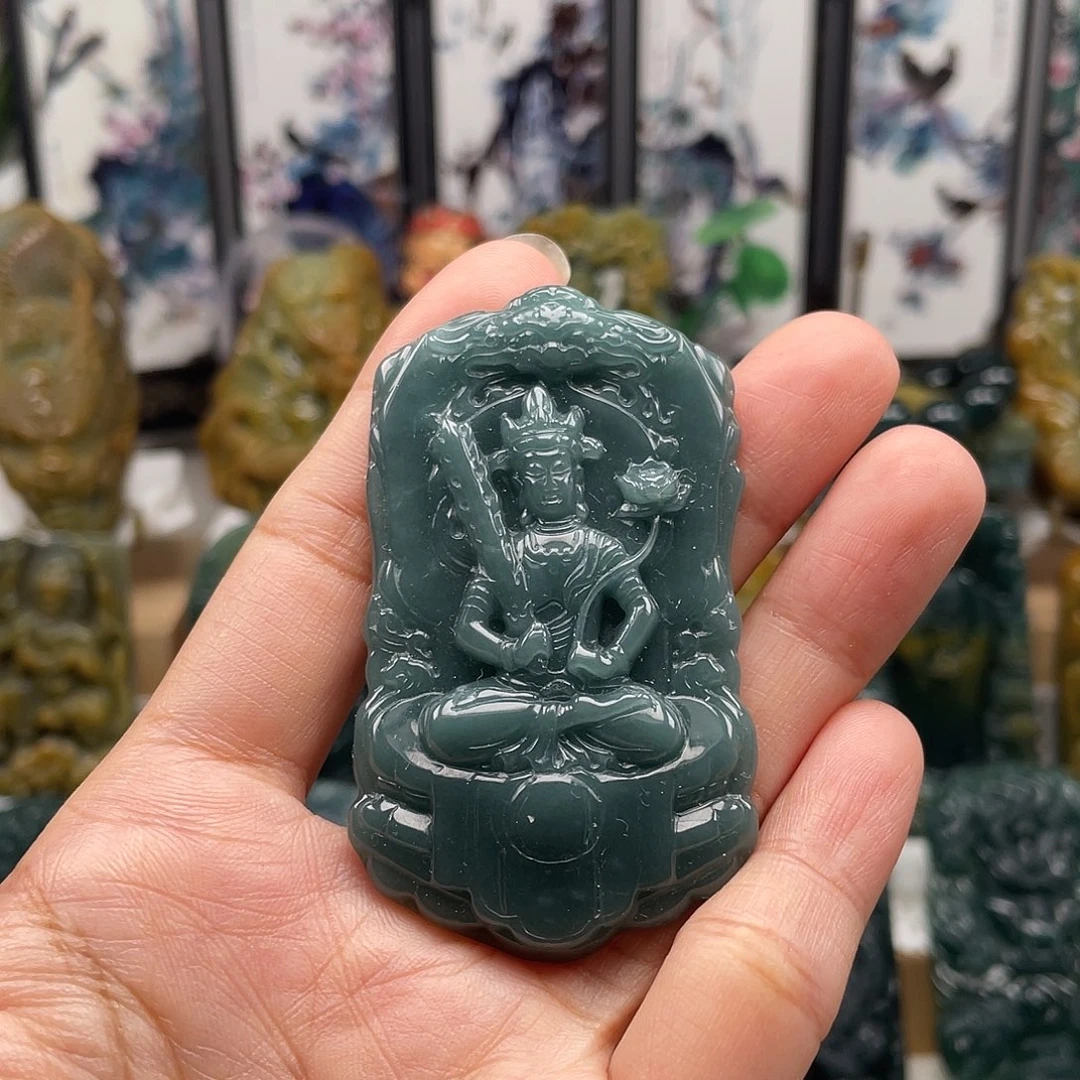 颈饰未镶嵌翡翠天然翡翠a货虚空