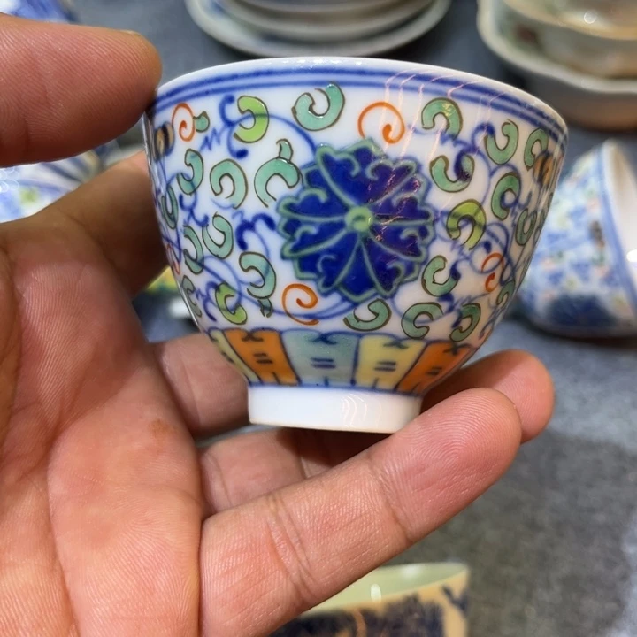 纯手绘精品盖碗杯
