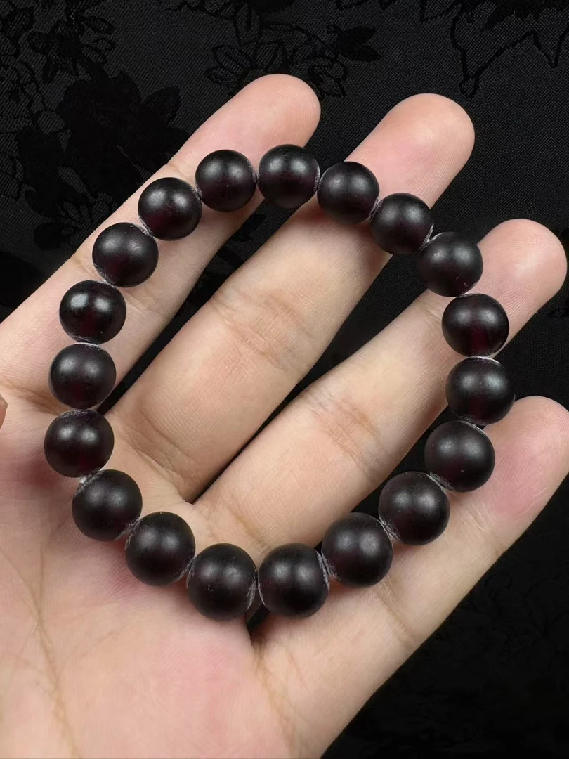 10MM天然未抛光嫂子怕圆珠一串A347