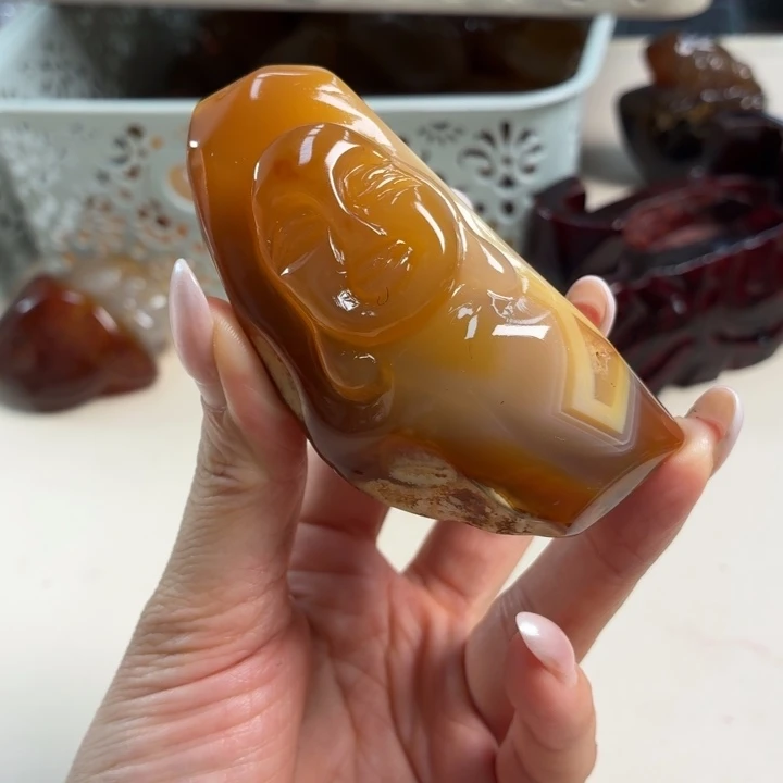 玛瑙/玉髓未镶嵌吊坠(不含链)
