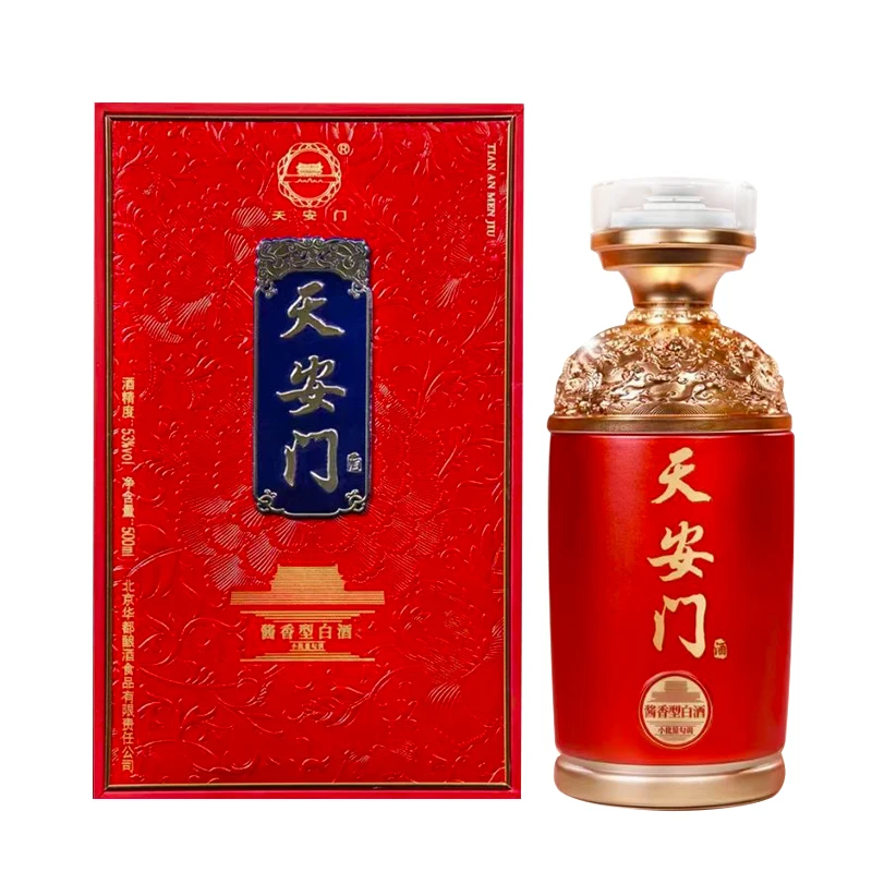 天安门开国红酱香型白酒53度500ml单瓶53度