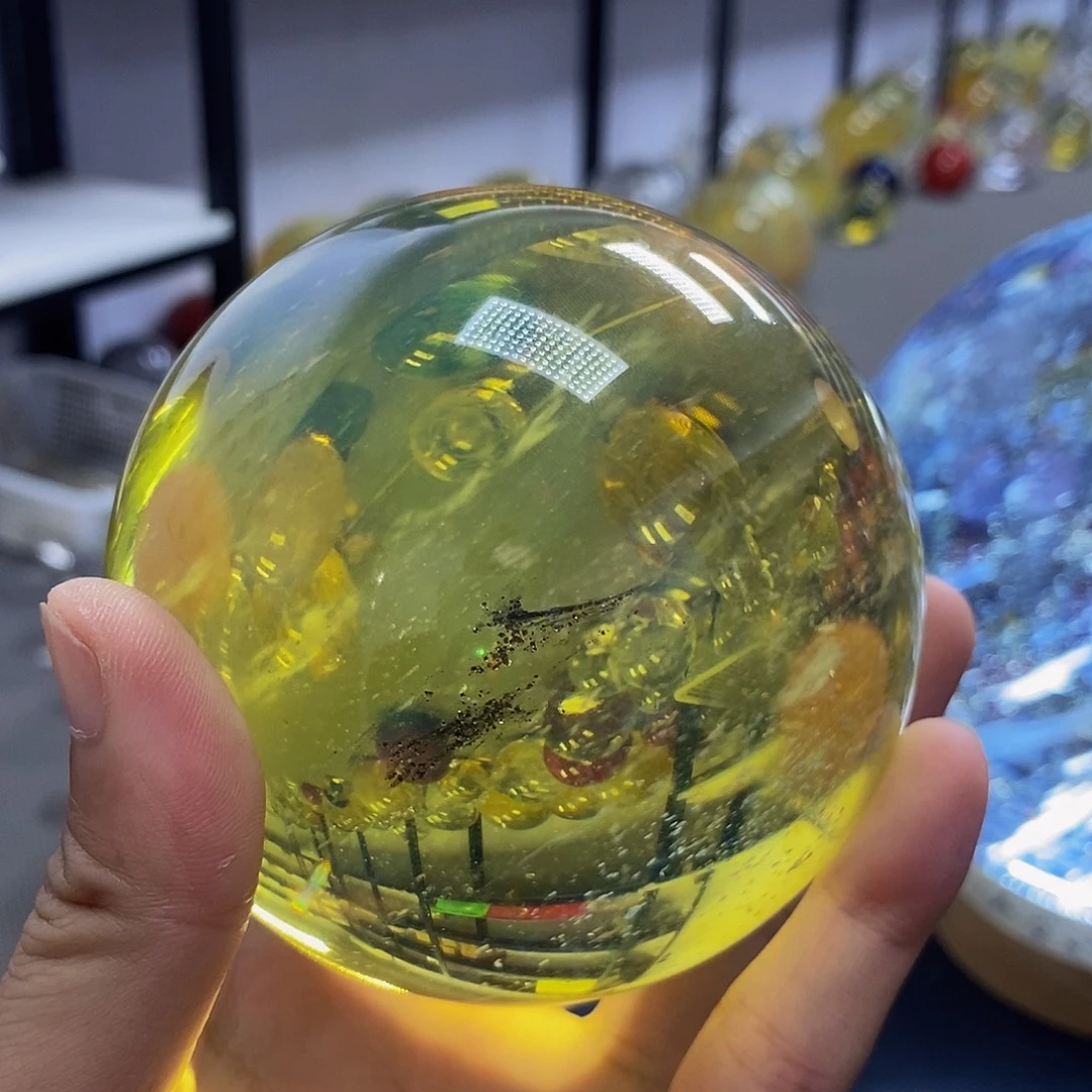 石材9.5厘米黄水摆件