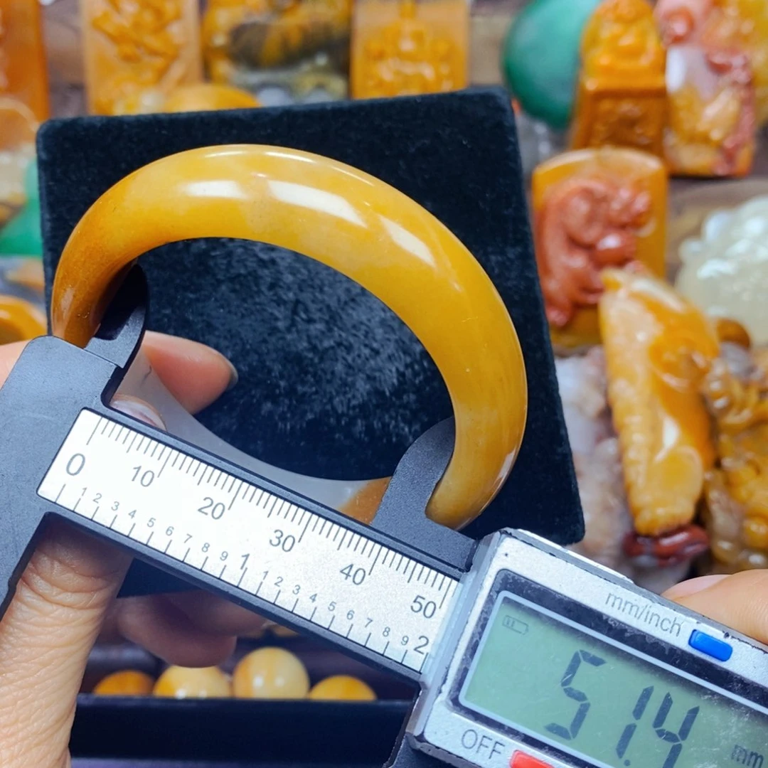 未镶嵌石英质玉（黄龙玉）颈饰