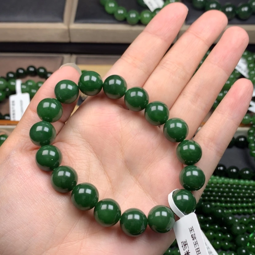 【闪购商品】未镶嵌手串和田玉（碧玉）阳*?12m