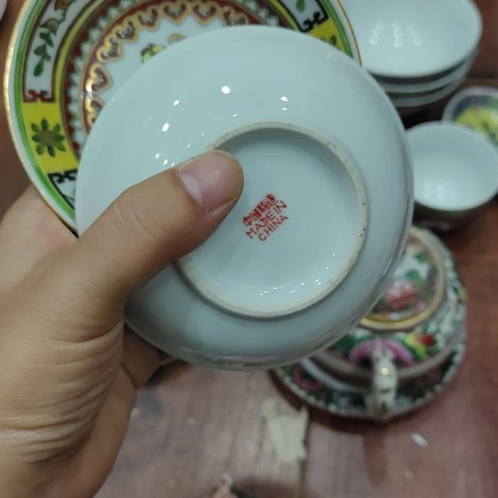 瓷三多小窝盘直径10