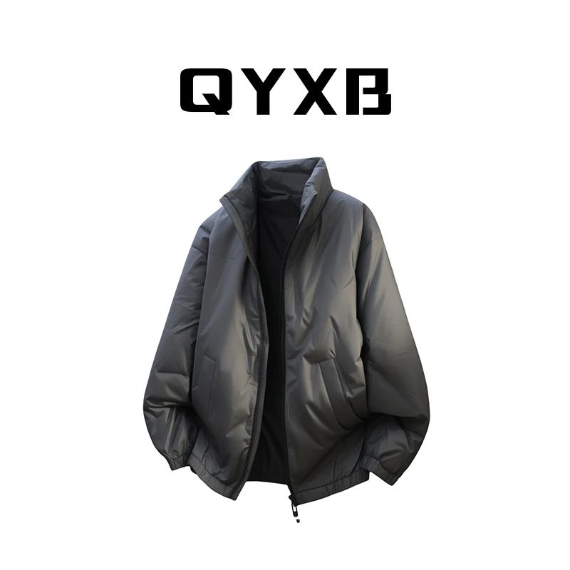 【品牌正品现货】QYXB秋冬新款大码宽松白鸭绒羽绒服男士