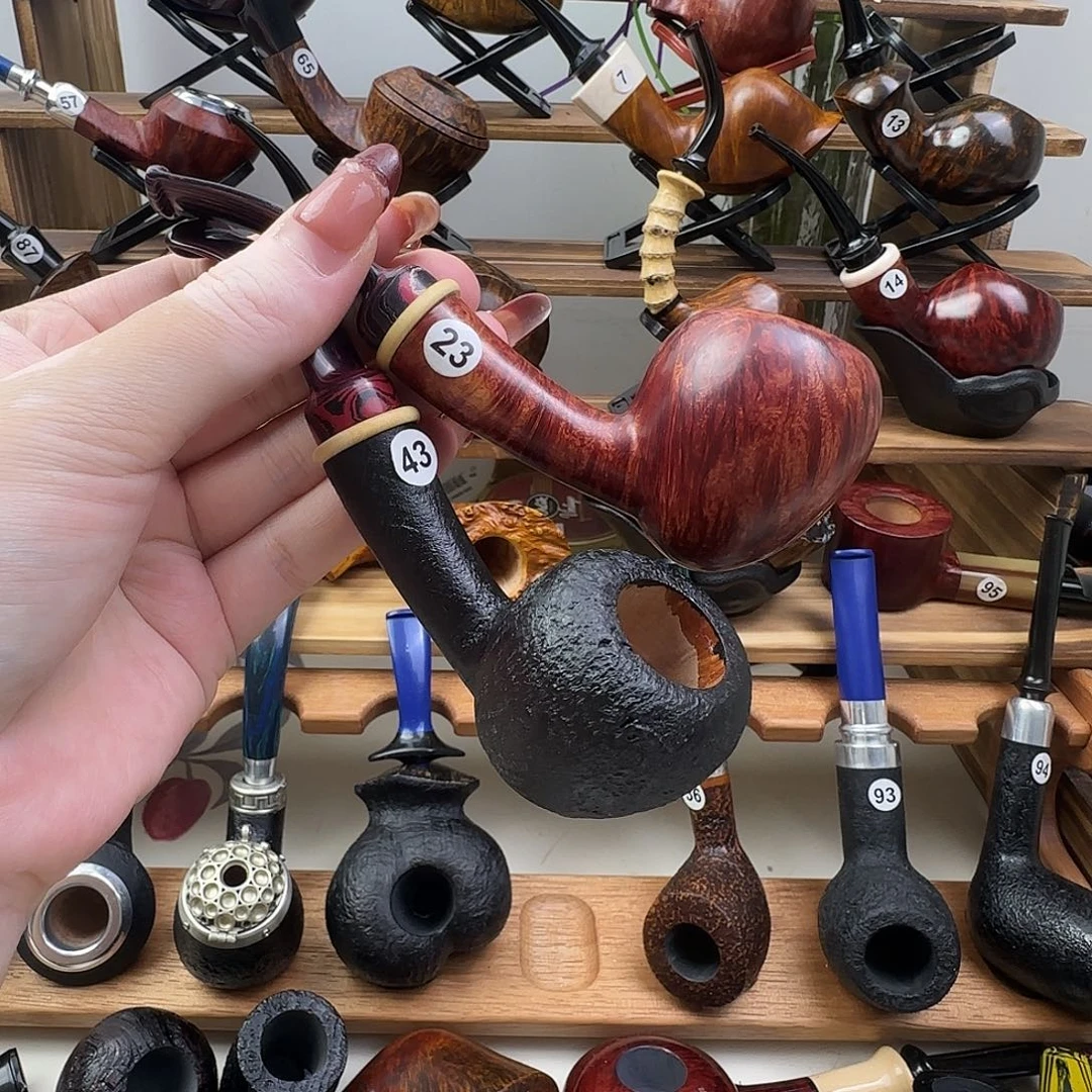 爱***于石楠木手工橡果烟斗