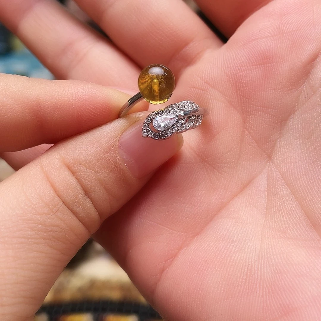 琥珀裸石未镶嵌E***n大