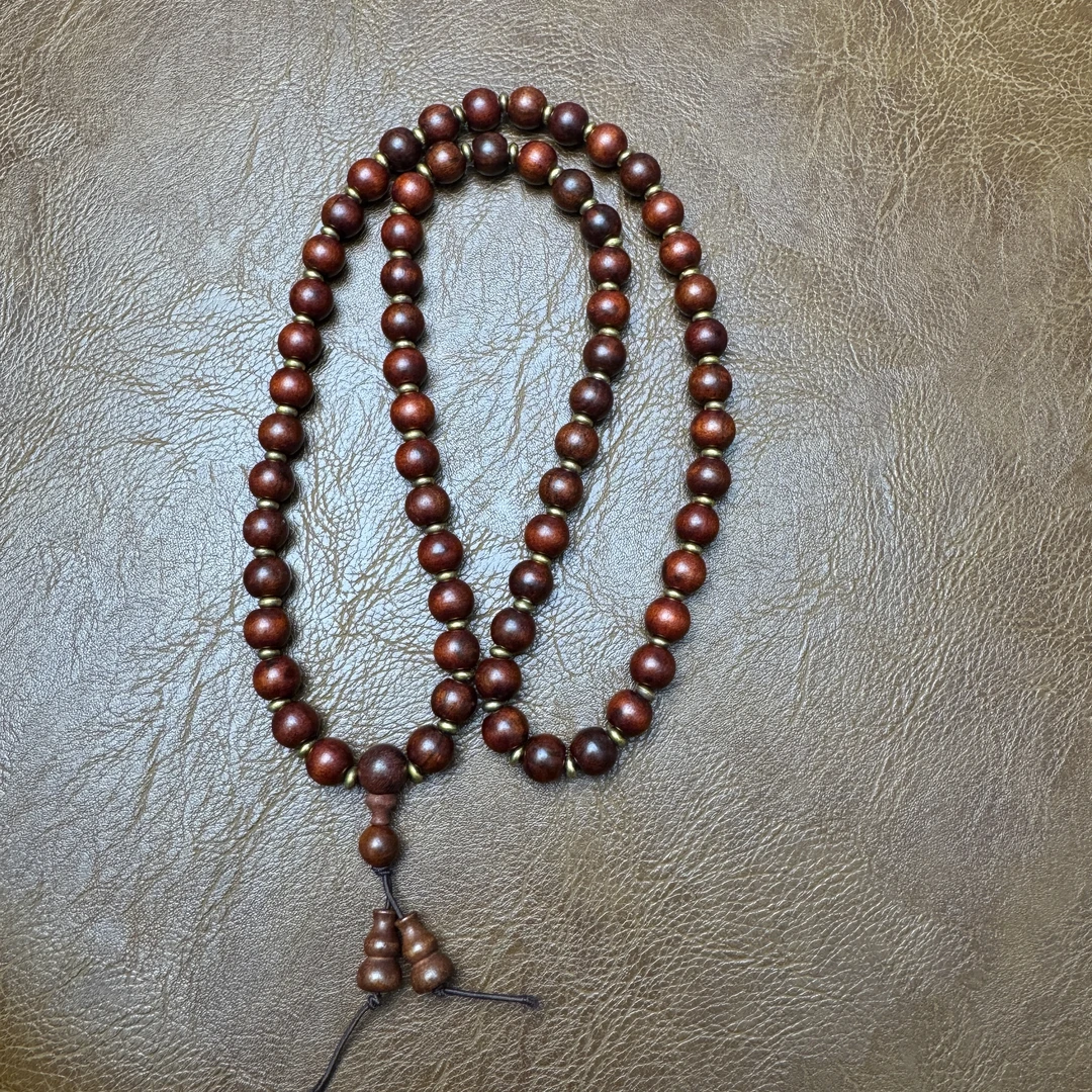 血檀108颗-无礼盒-@@ys893-5