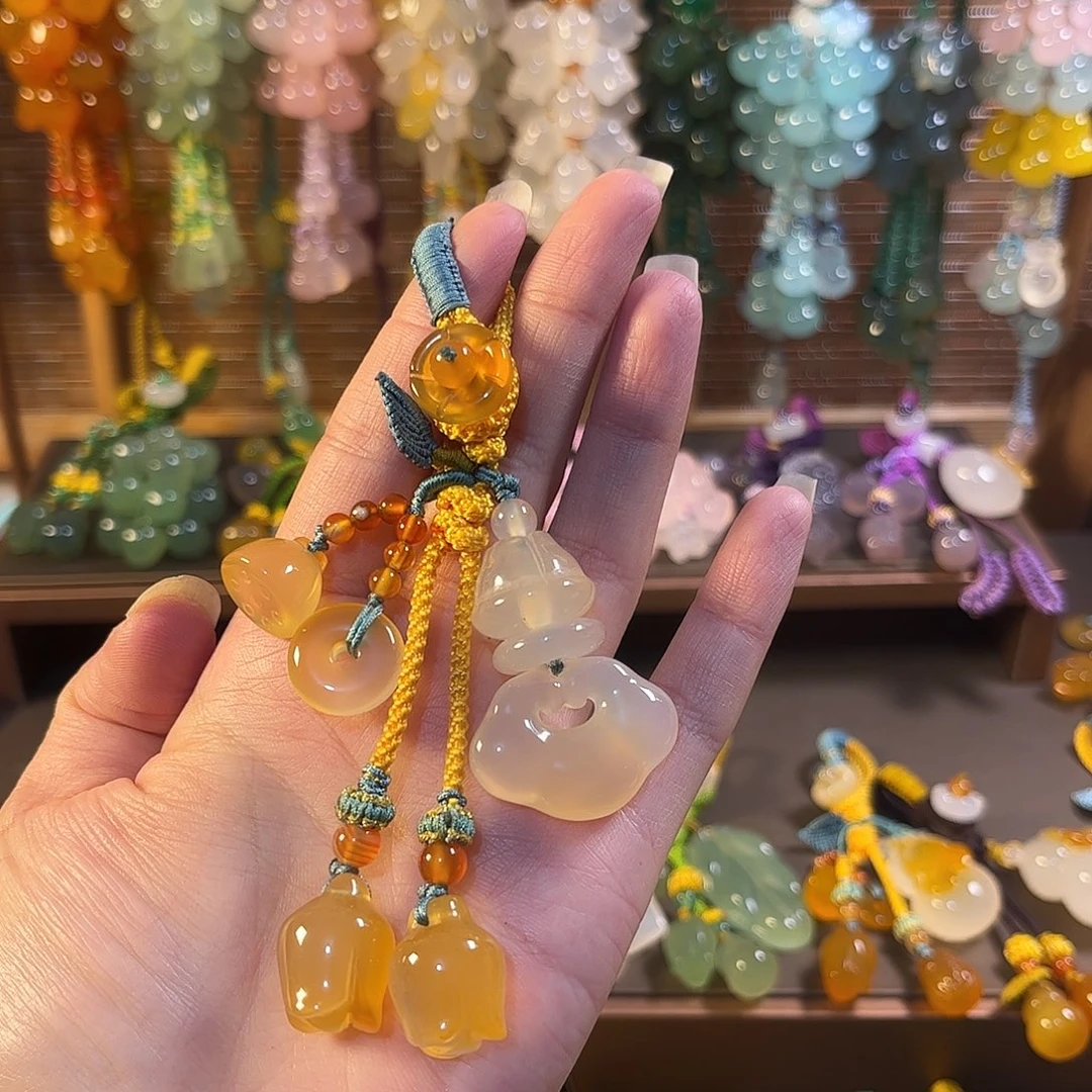 玛瑙/玉髓未镶嵌车挂