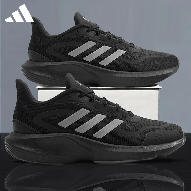 阿迪达斯运动鞋黑武士男鞋时尚正品休闲鞋子轻便透气网面跑步鞋