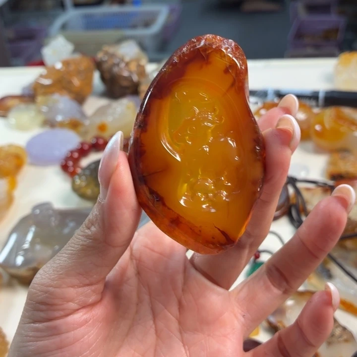 P***姐玛瑙/玉髓未镶嵌吊坠(不含链)