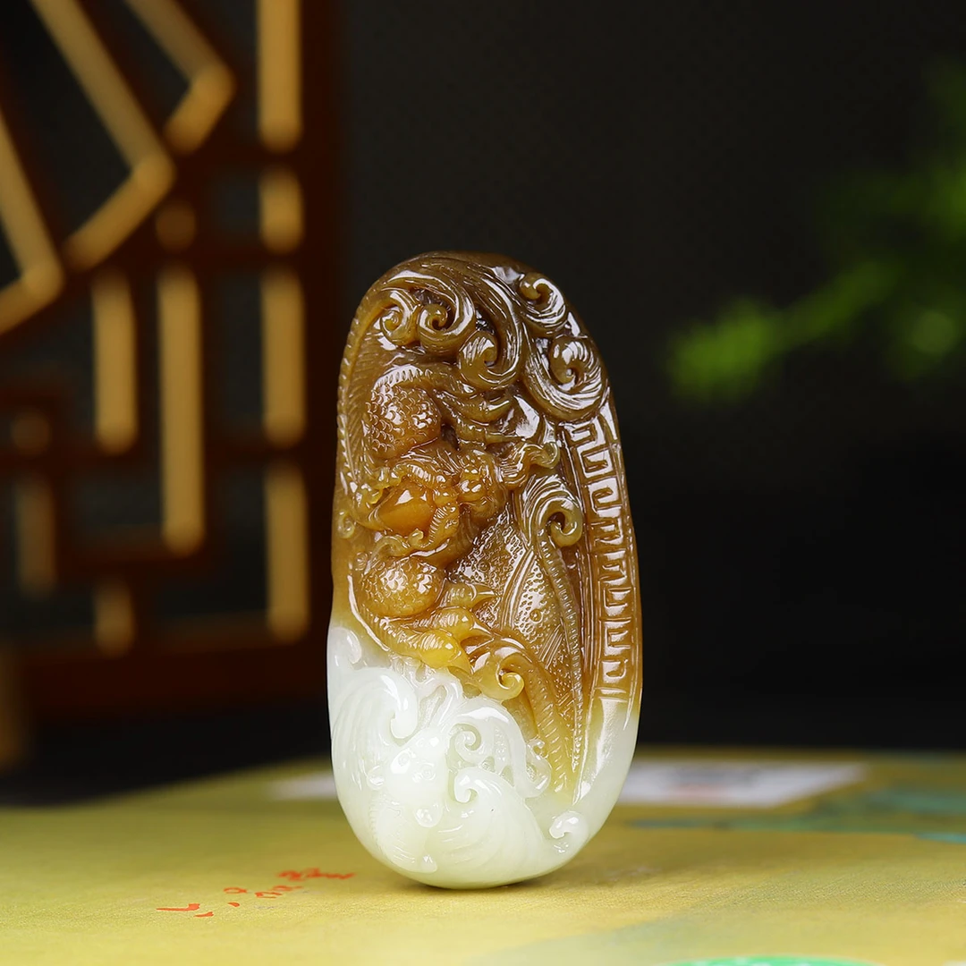 92442和田玉糖白玉招福纳财