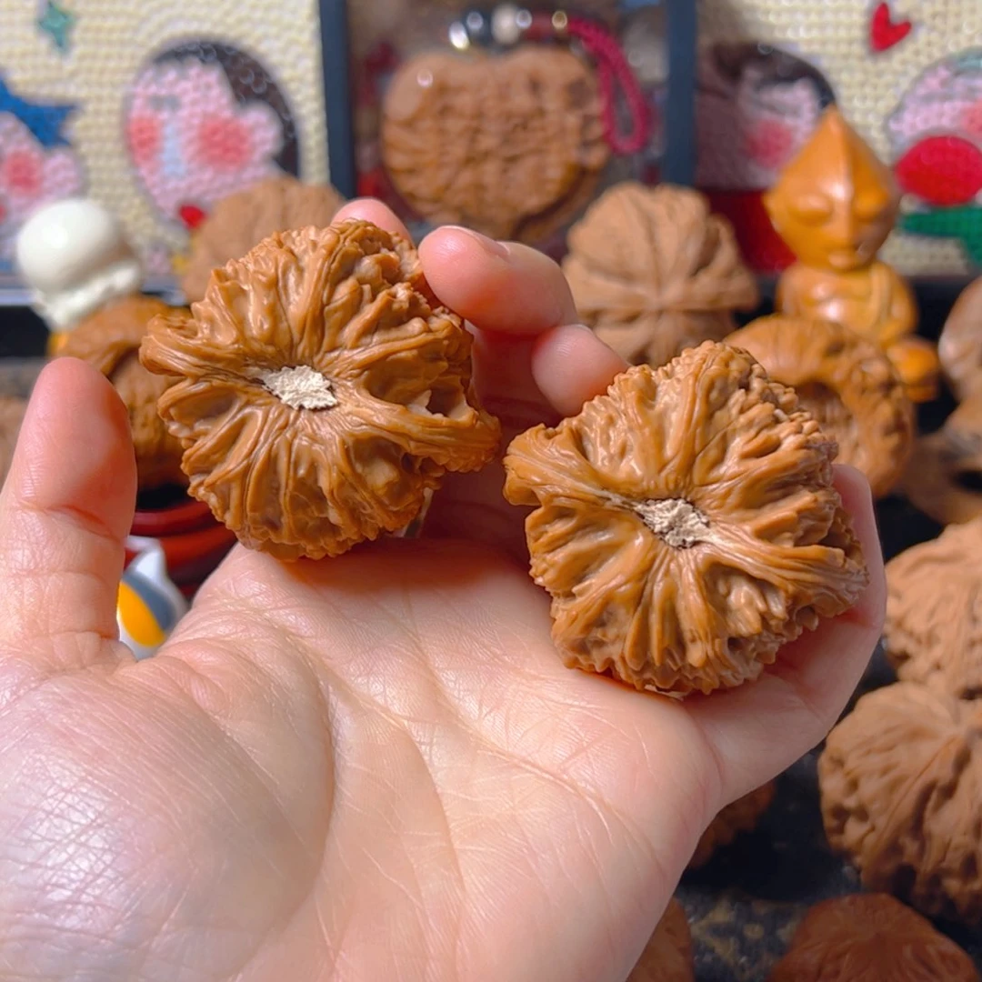 把件文玩核桃白狮子46克重48.8